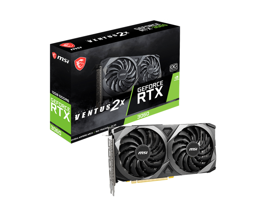 Placa de Video MSI RTX 3060 Ventus 2X OC 12GB GDDR6