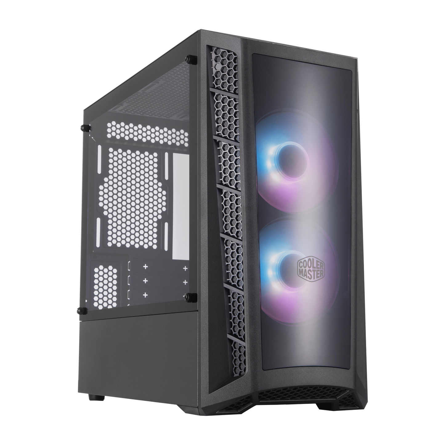 Gabinete Cooler Master MasterBox MB320L ARGB (2 coolers) Negro