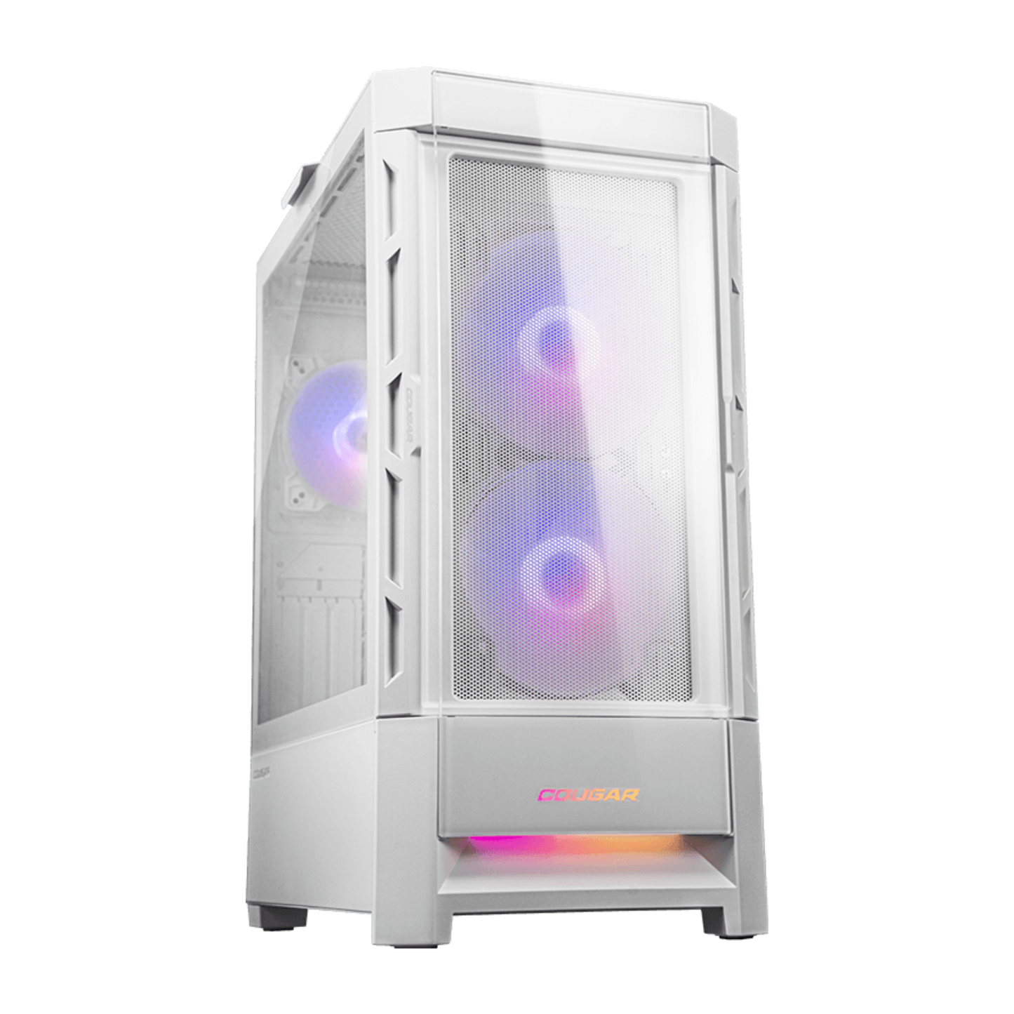 Gabinete Cougar Duoface ARGB (3 coolers) Mesh+Vidrio - Negro/Blanco