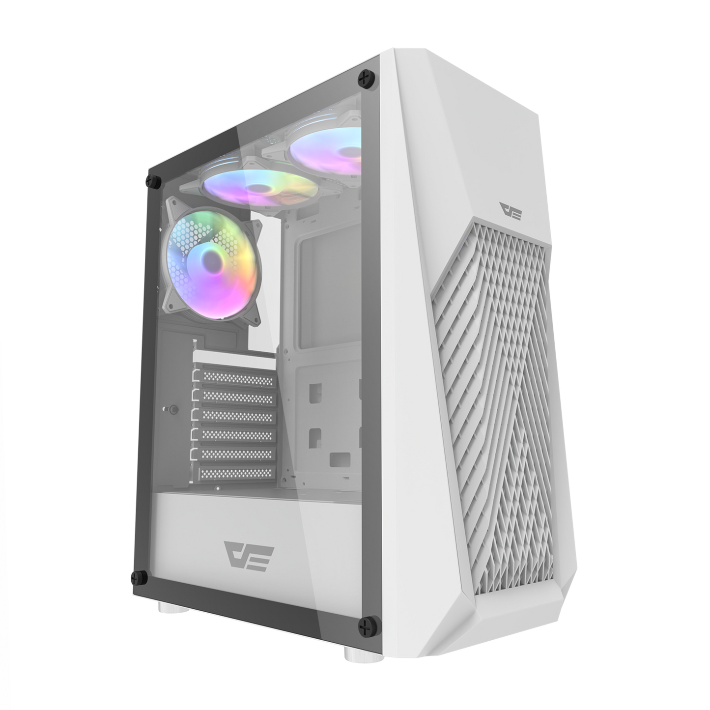 Gabinete DarkFlash DK150 (3 coolers) Negro/Blanco
