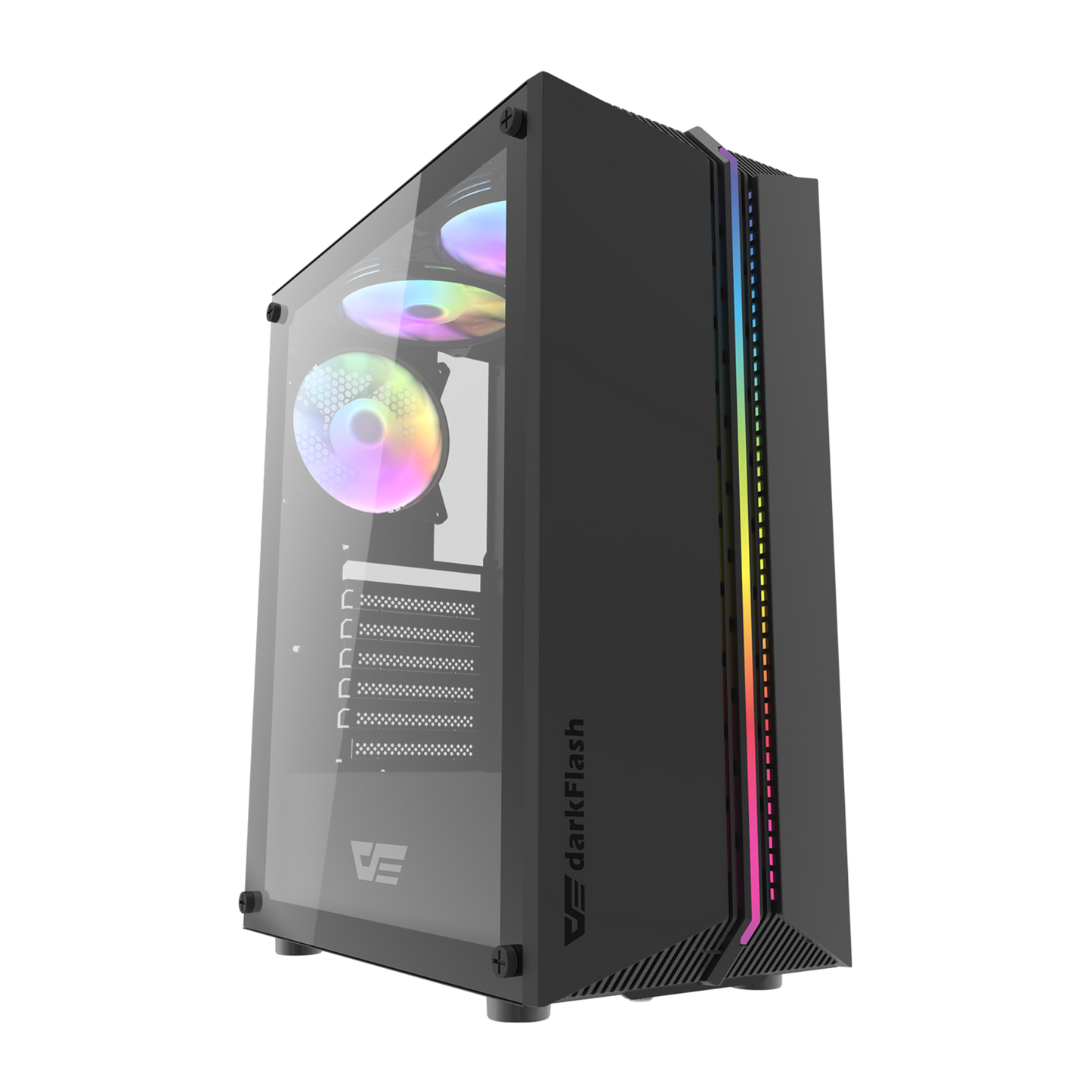 Gabinete DarkFlash DK151 (3 coolers) Negro/Blanco