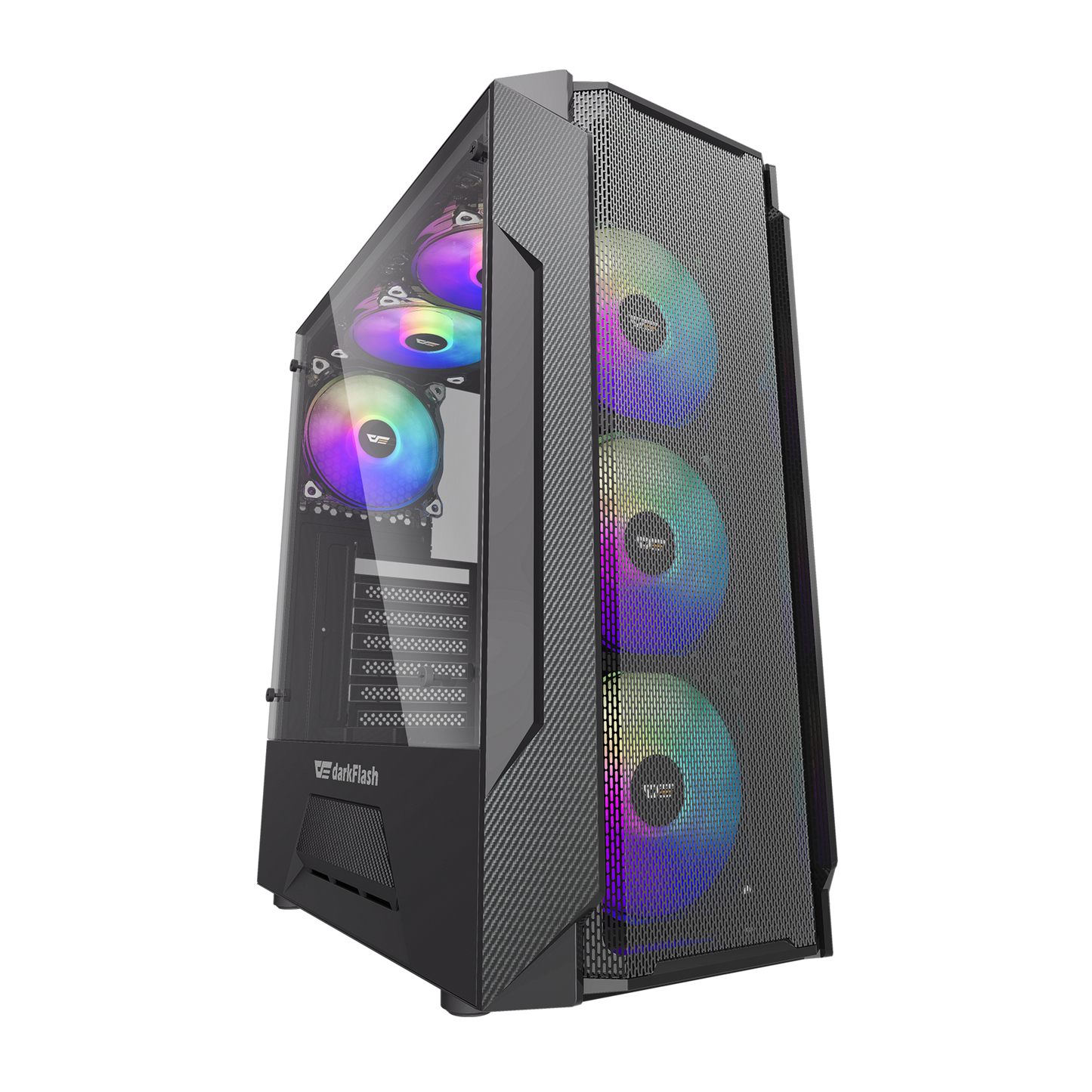 Gabinete DarkFlash Leo TG Negro