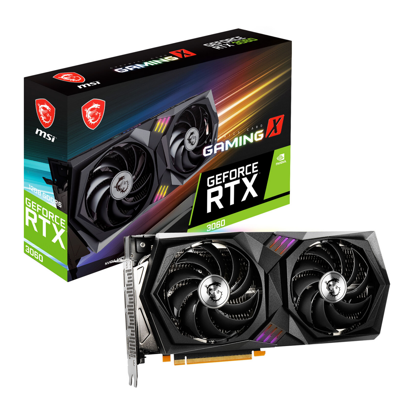 Placa de Video MSI RTX 3060 12GB GDDR6X Gaming X