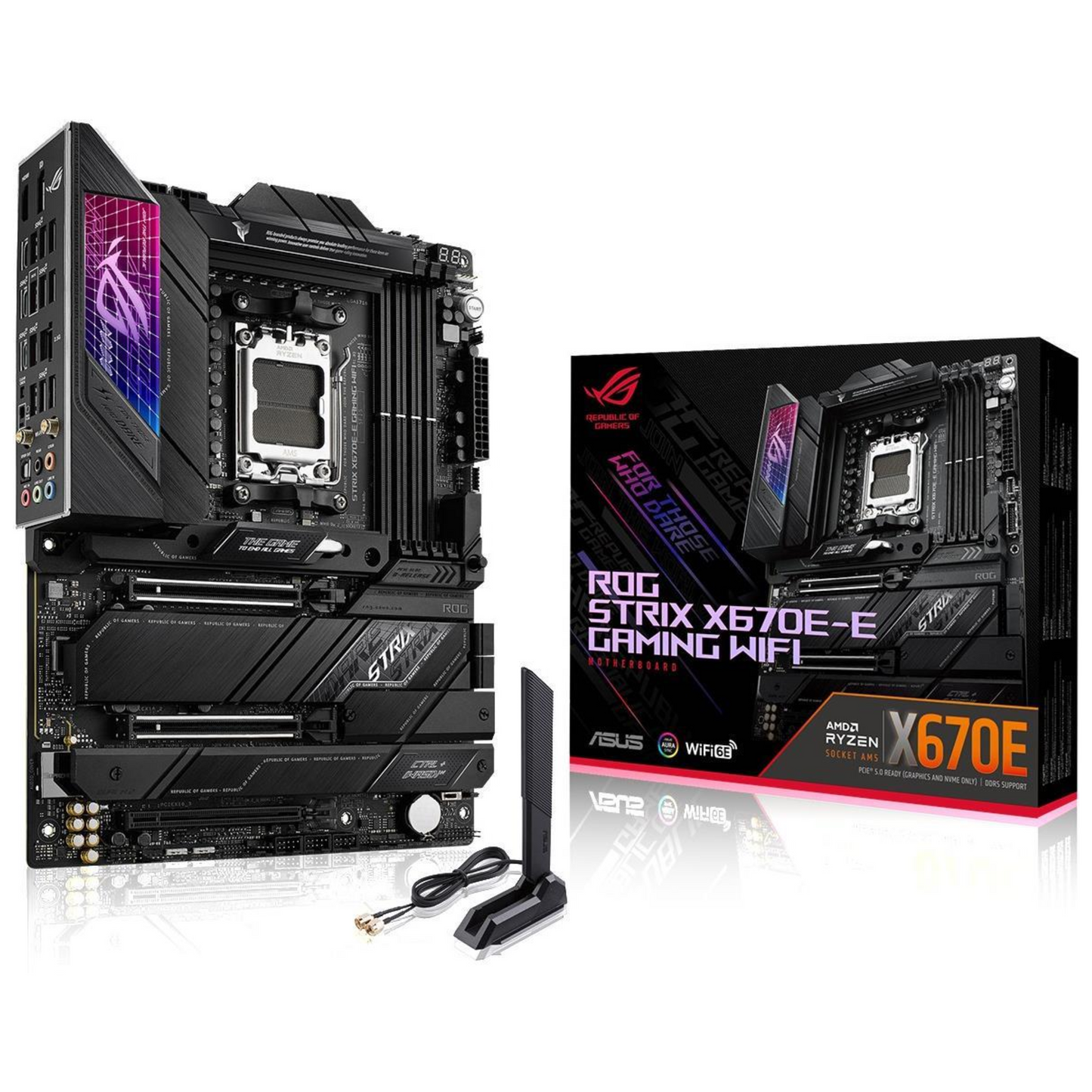 Placa Madre Asus Rog Strix X670E-F Gaming Wi-Fi AM5 DDR5