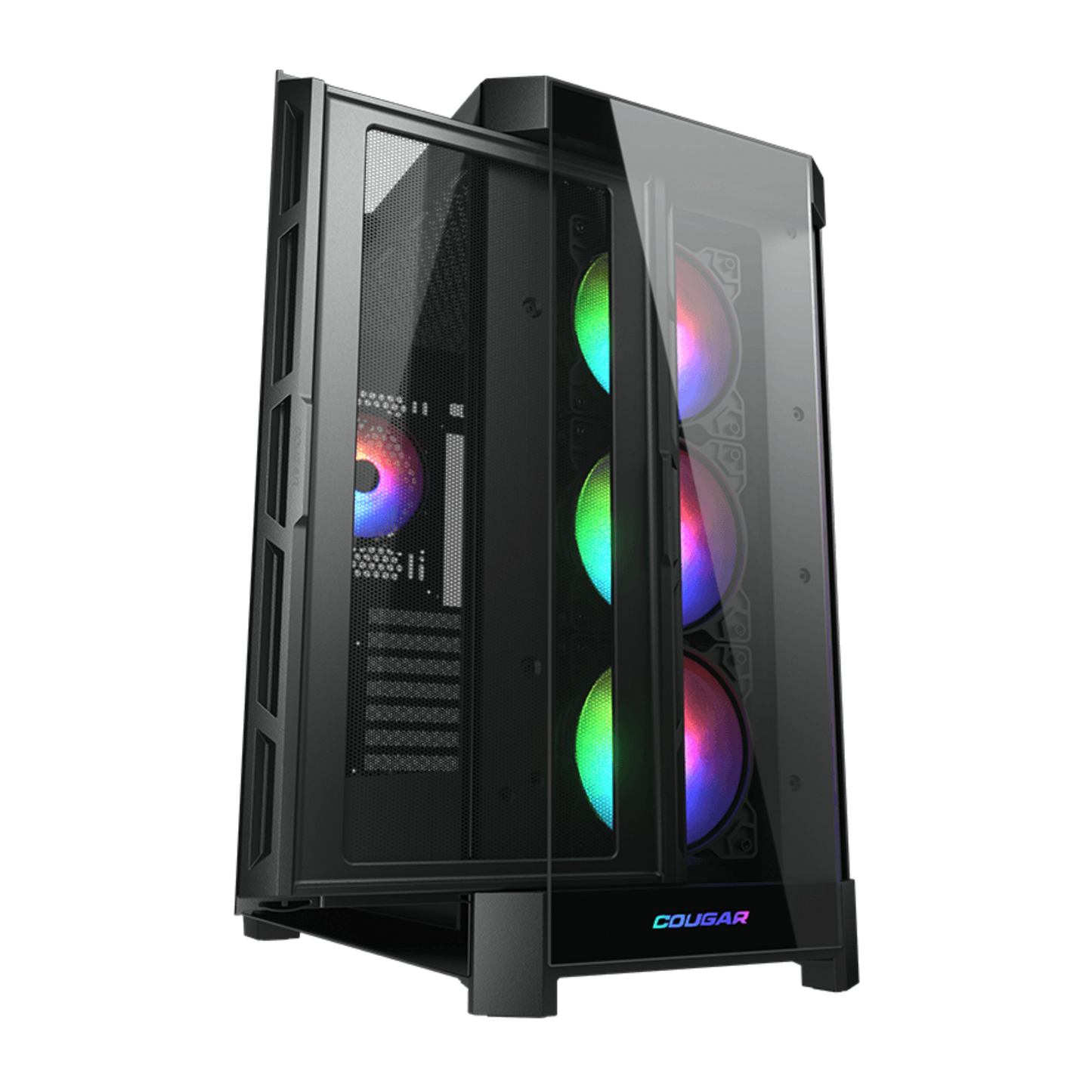 Gabinete Cougar Duoface Pro ARGB Mesh+Vidrio (4 coolers) Negro