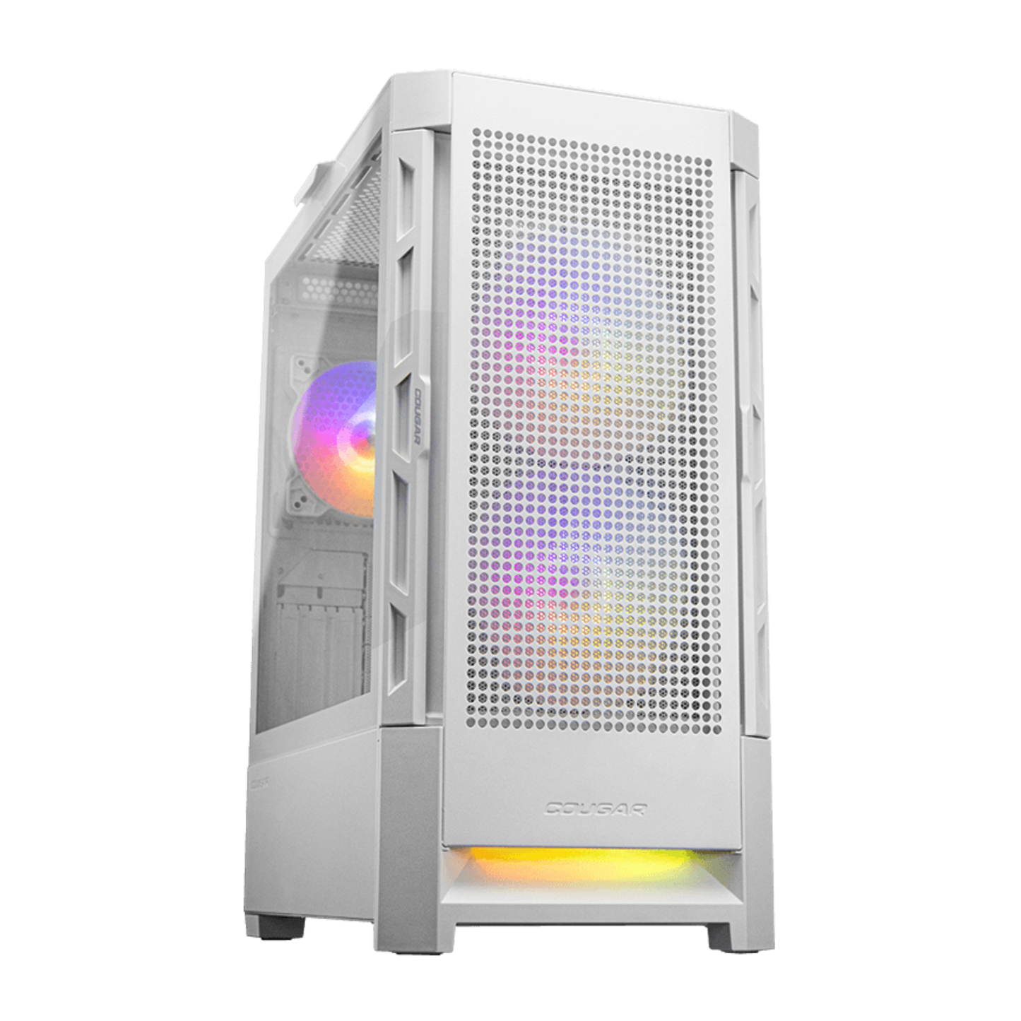 Gabinete Cougar Duoface ARGB (3 coolers) Mesh+Vidrio - Negro/Blanco