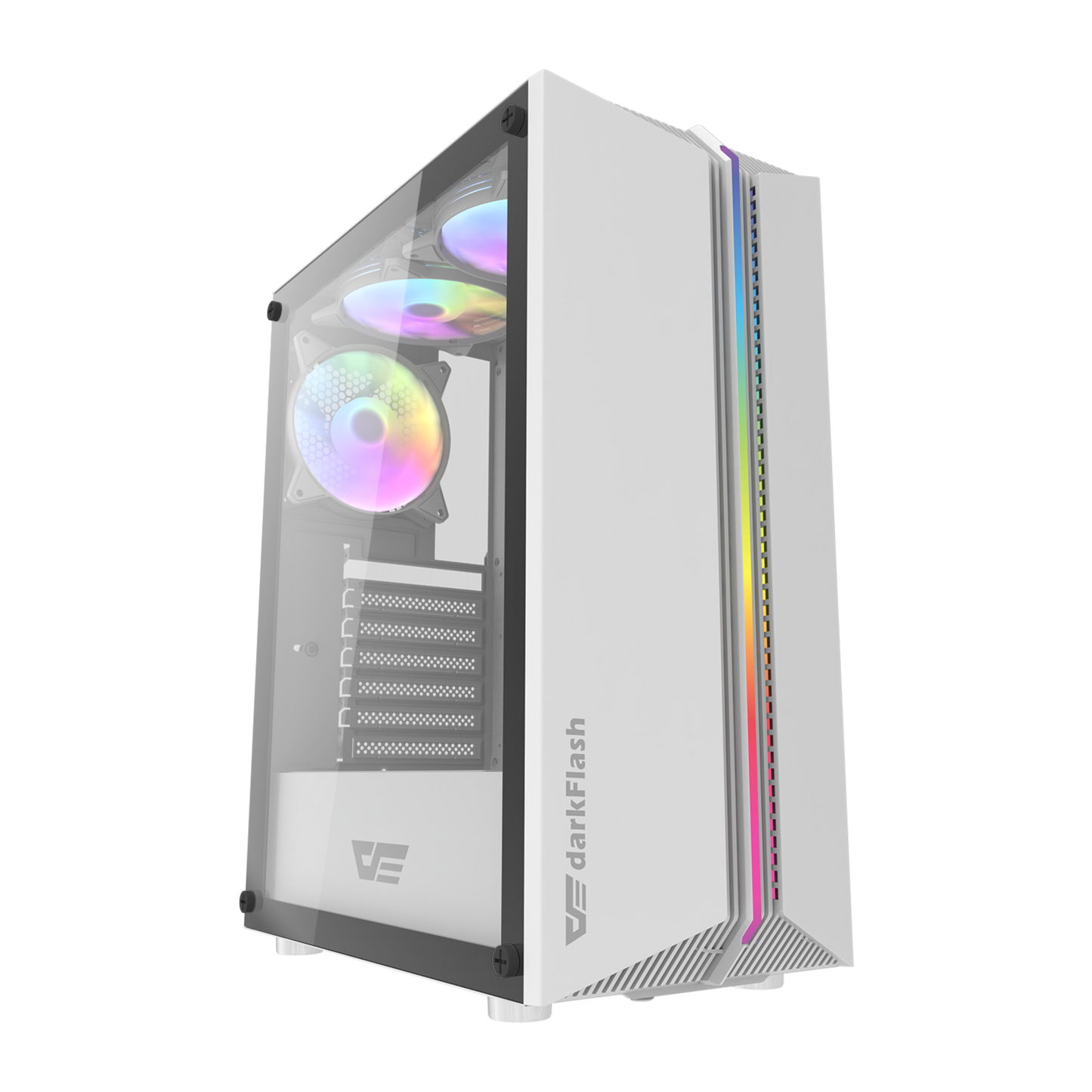 Gabinete DarkFlash DK151 (3 coolers) Negro/Blanco