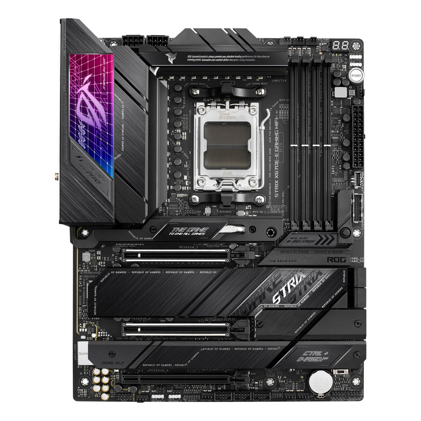 Placa Madre Asus Rog Strix X670E-F Gaming Wi-Fi AM5 DDR5