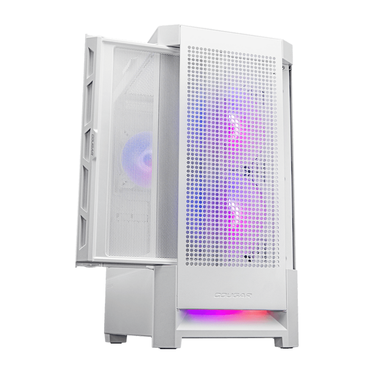 Gabinete Cougar Duoface ARGB (3 coolers) Mesh+Vidrio - Negro/Blanco