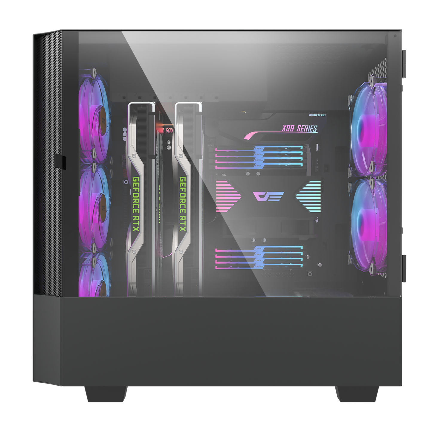 Gabinete DarkFlash DLV22 Negro/Blanco
