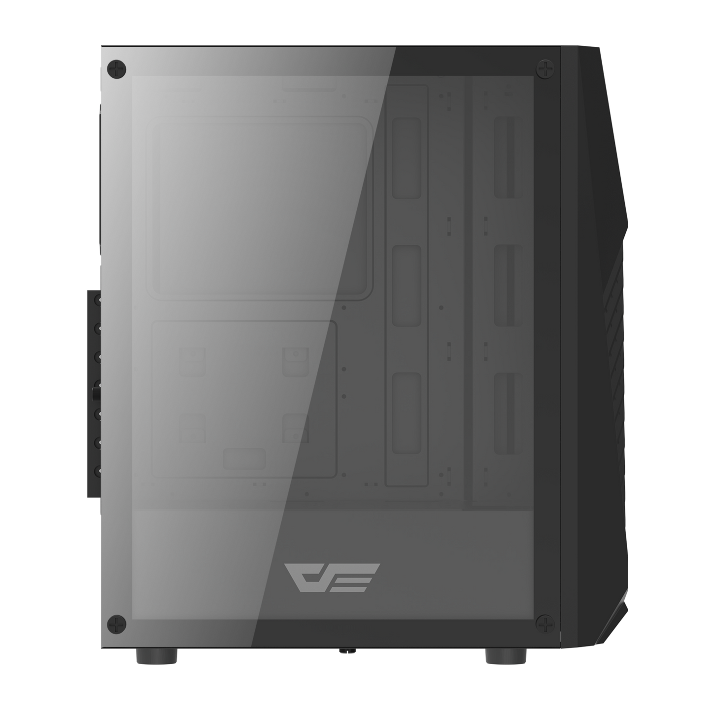Gabinete DarkFlash DK150 (3 coolers) Negro/Blanco