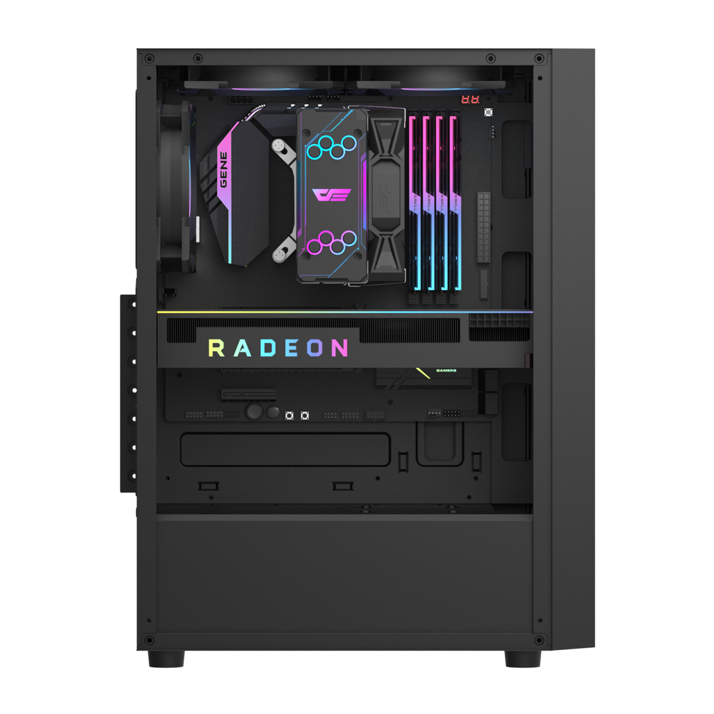Gabinete DarkFlash A290 (3 coolers) Negro/Blanco