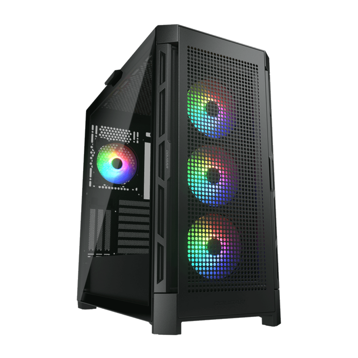 Gabinete Cougar Duoface Pro ARGB Mesh+Vidrio (4 coolers) Negro