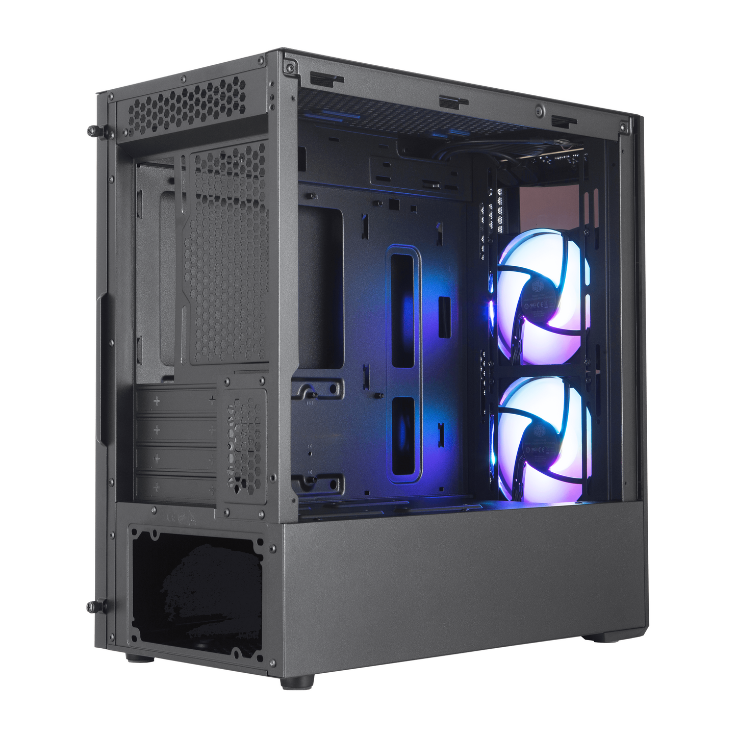 Gabinete Cooler Master MasterBox MB320L ARGB (2 coolers) Negro