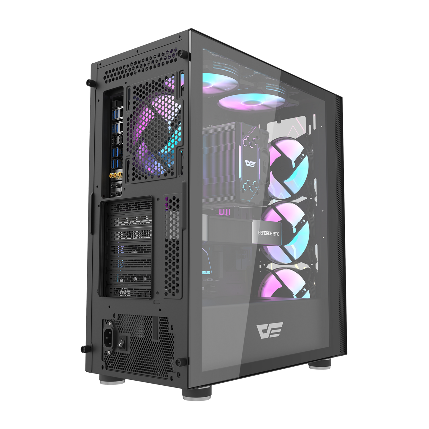Gabinete DarkFlash DK210 Graffiti Negro
