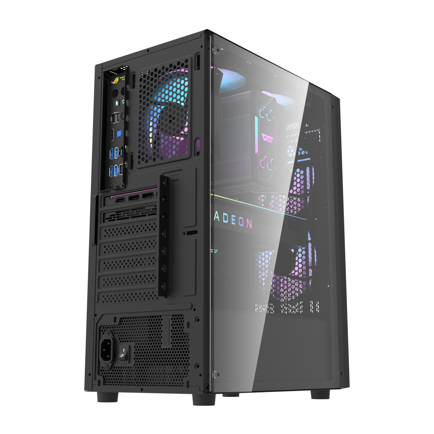 Gabinete DarkFlash A290 (3 coolers) Negro/Blanco