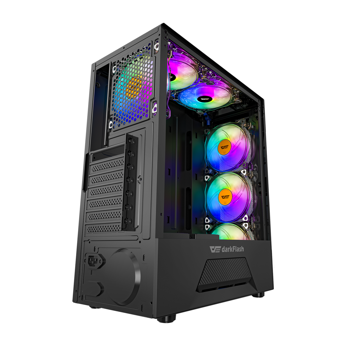 Gabinete DarkFlash Leo TG Negro