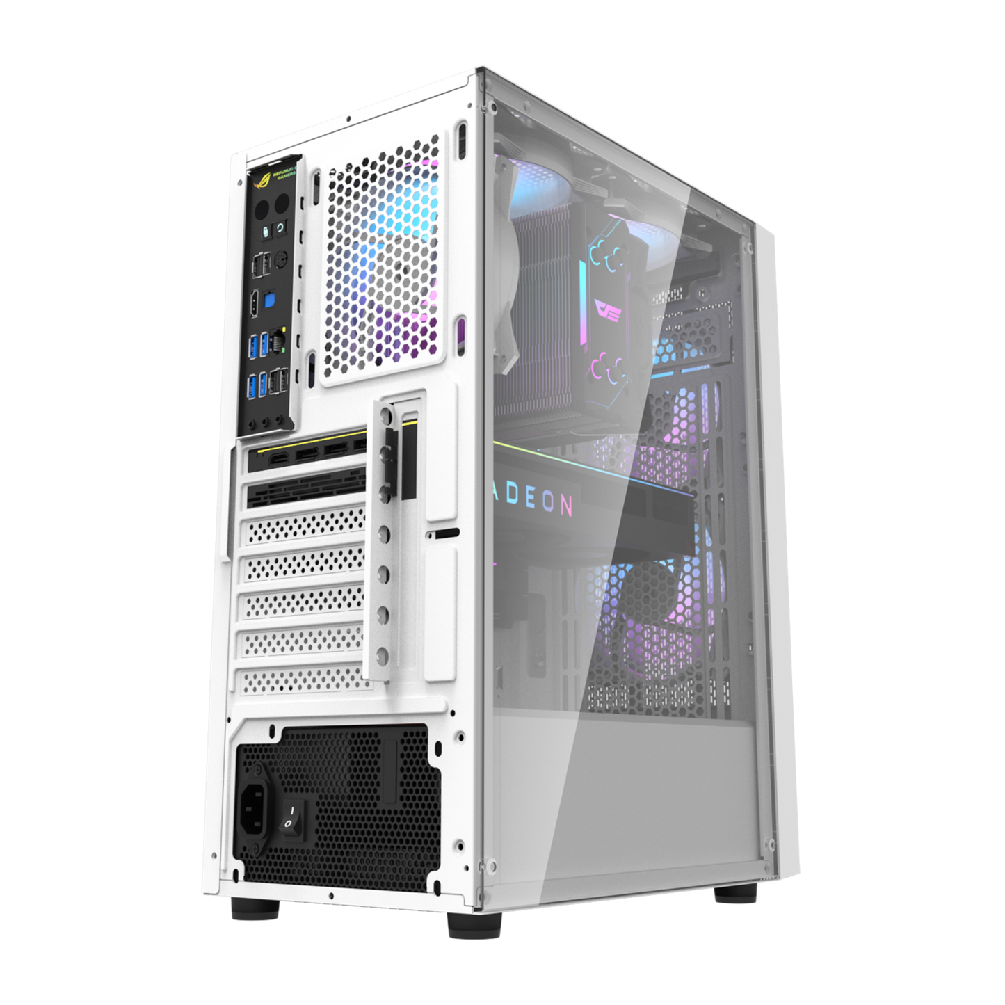 Gabinete DarkFlash A290 (3 coolers) Negro/Blanco