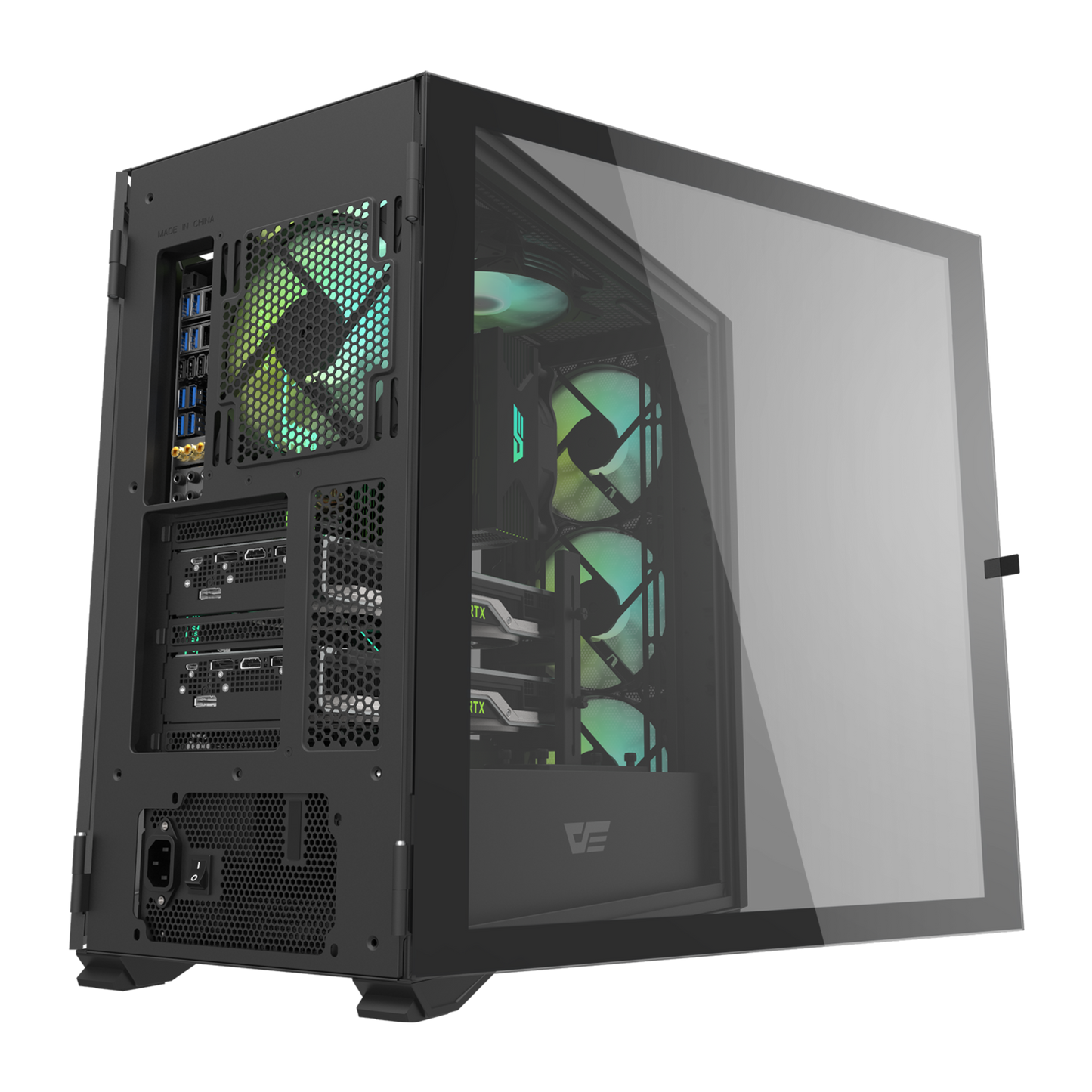 Gabinete DarkFlash DLX21 Negro/Blanco