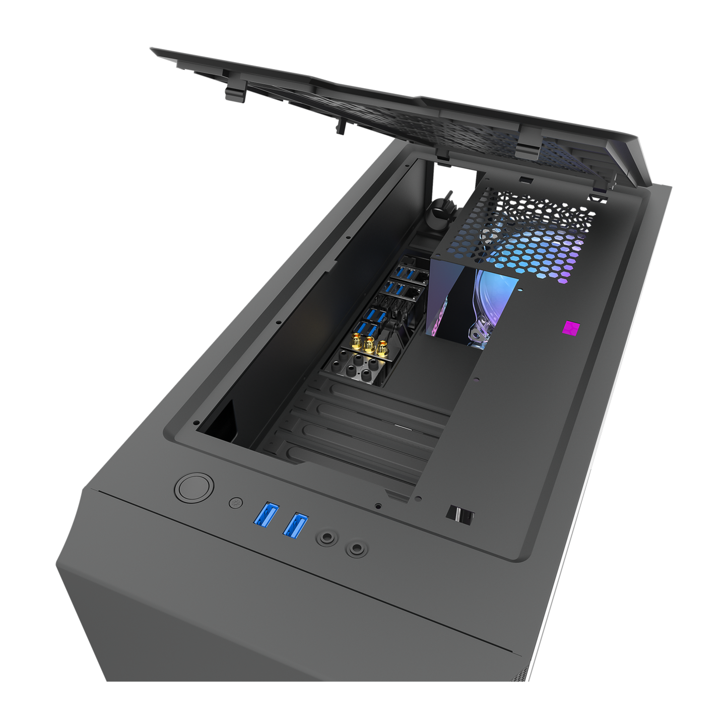 Gabinete DarkFlash DLV22 Negro/Blanco