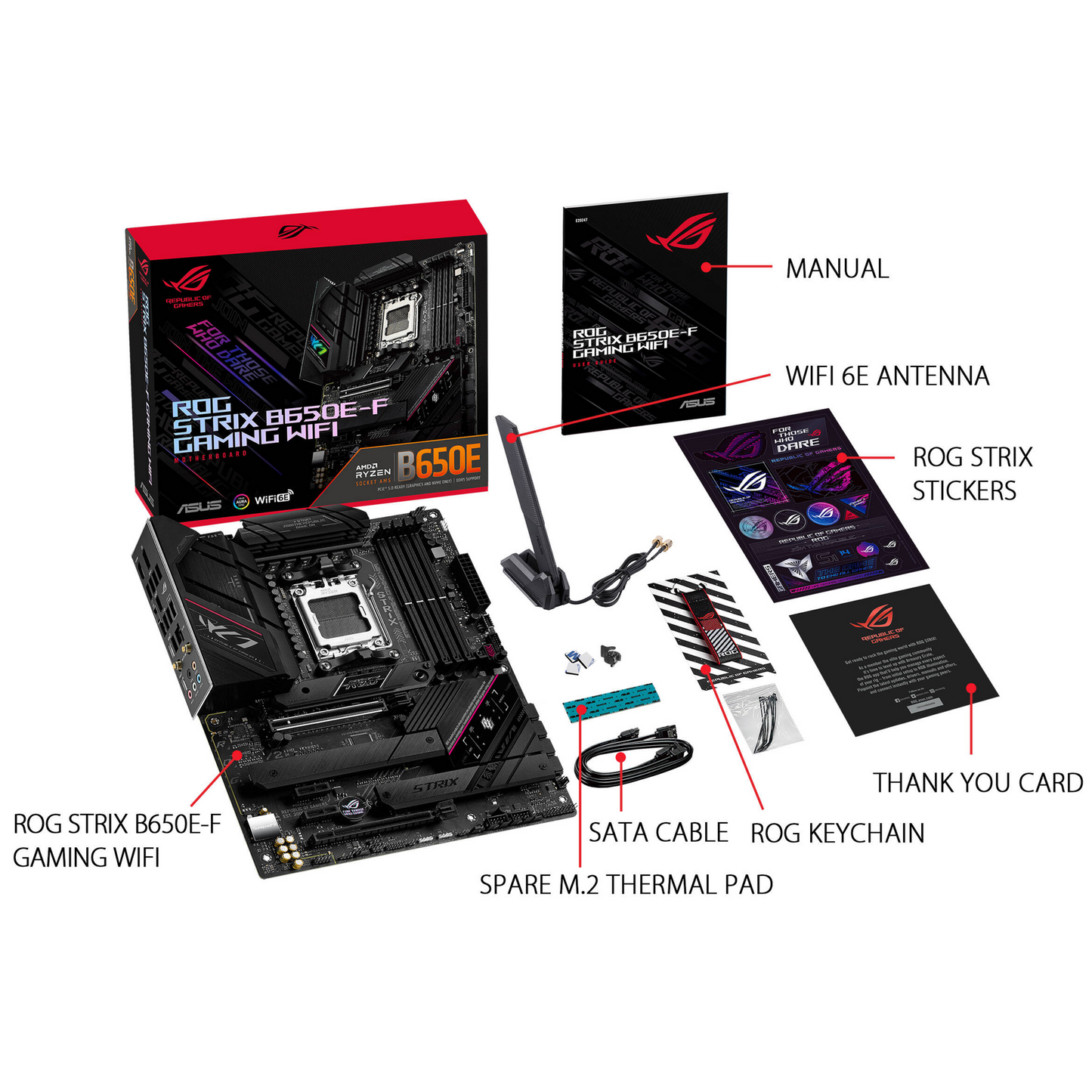 Placa Madre Asus Rog Strix B650E-E Gaming Wi-Fi AM5 DDR5