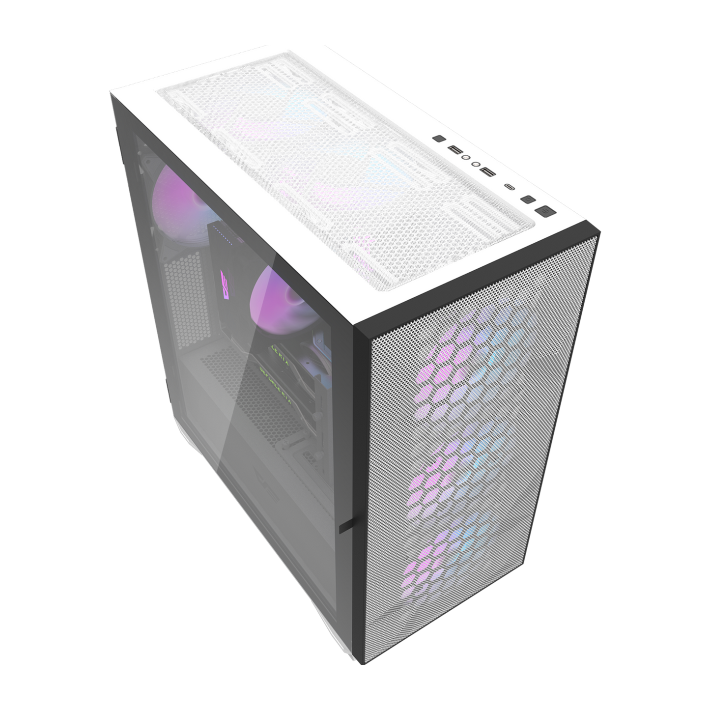 Gabinete DarkFlash DLX21 Negro/Blanco