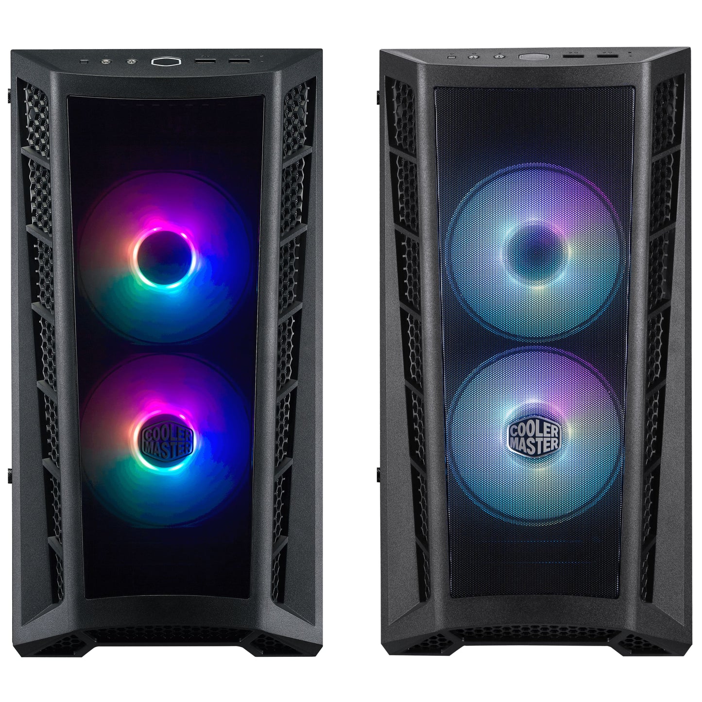 Gabinete Cooler Master MasterBox MB320L ARGB (2 coolers) Negro
