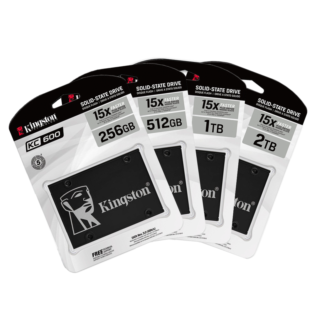 SSD Kingston KC600 (2TB / 1TB / 512GB / 256GB) 2.5"