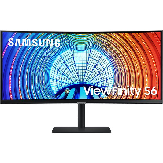 Monitor Samsung ViewFinity S6 LS34A650UB 34" WQHD HDR10 100 Hz Gamer Curvo