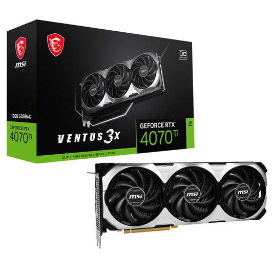 Placa de Video MSI RTX 4070Ti 12GB GDDR6X Ventus 3X OC