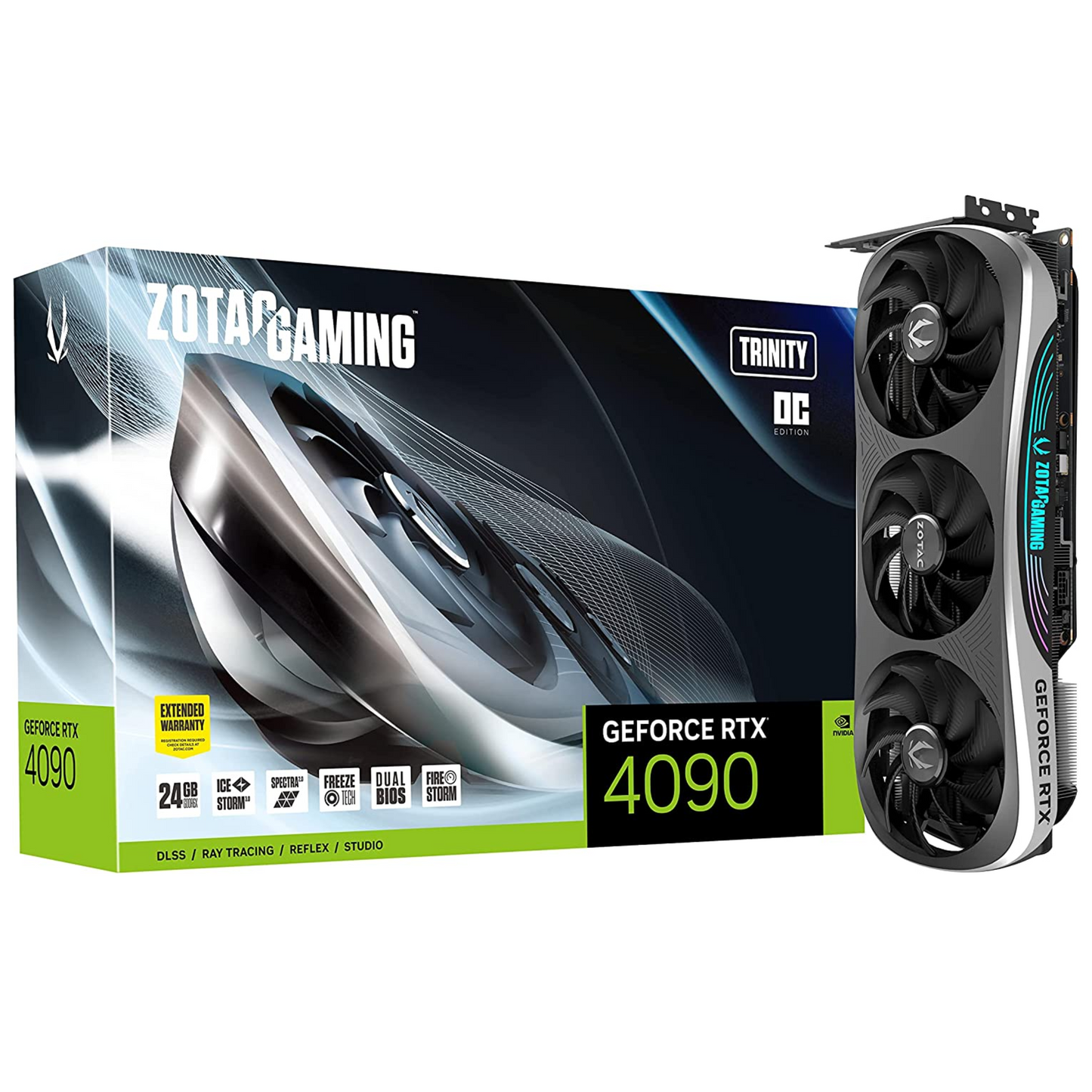 Placa de Video ZOTAC Gaming RTX 4090 24GB GDDR6X Trinity OC