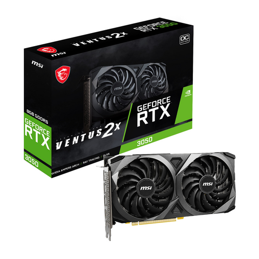 Placa de Video MSI RTX 3050 8GB GDDR6X Ventus 2X XS OC