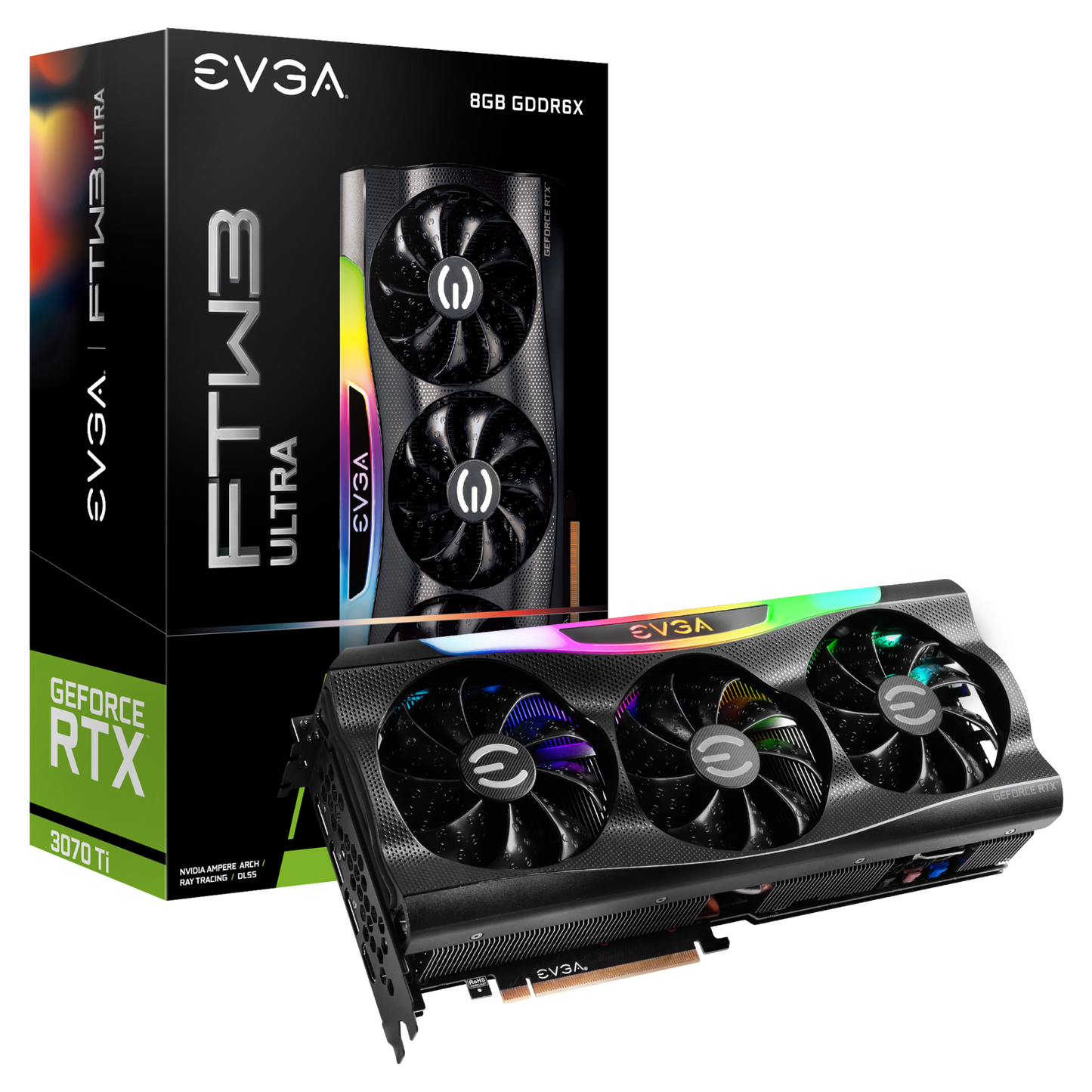 Placa de Video EVGA RTX 3070Ti 8GB GDDR6X FTW3 ULTRA GAMING