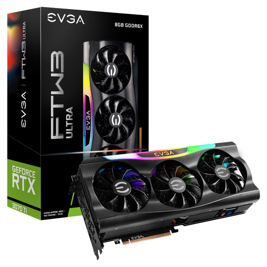 Placa de Video EVGA RTX 3070Ti 8GB GDDR6X FTW3 ULTRA GAMING