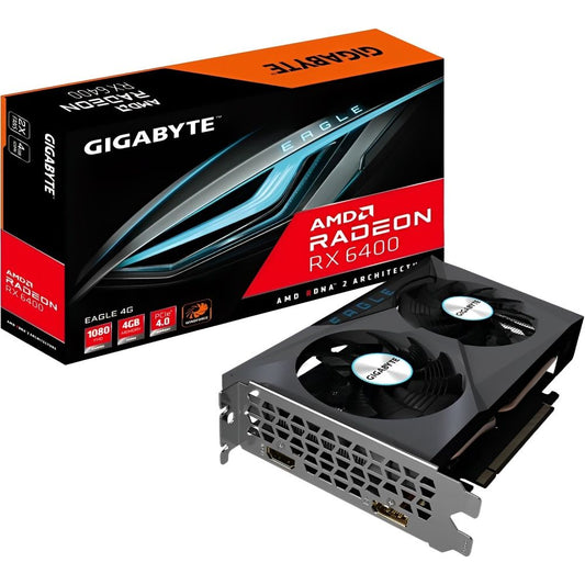 Placa de Video Gigabyte Radeon RX 6400 Eagle 4 GB GDDR6
