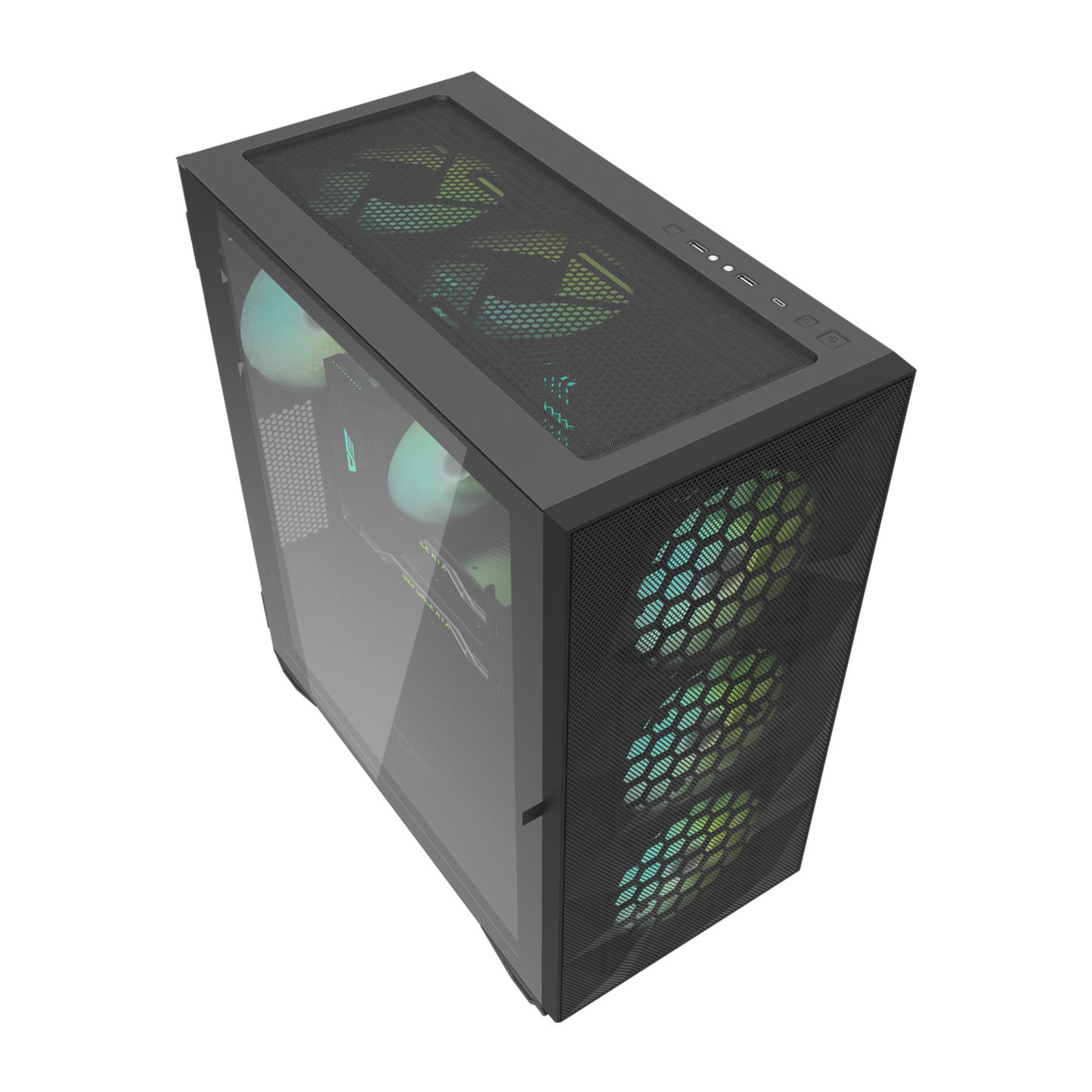 Gabinete DarkFlash DLX21 Negro/Blanco