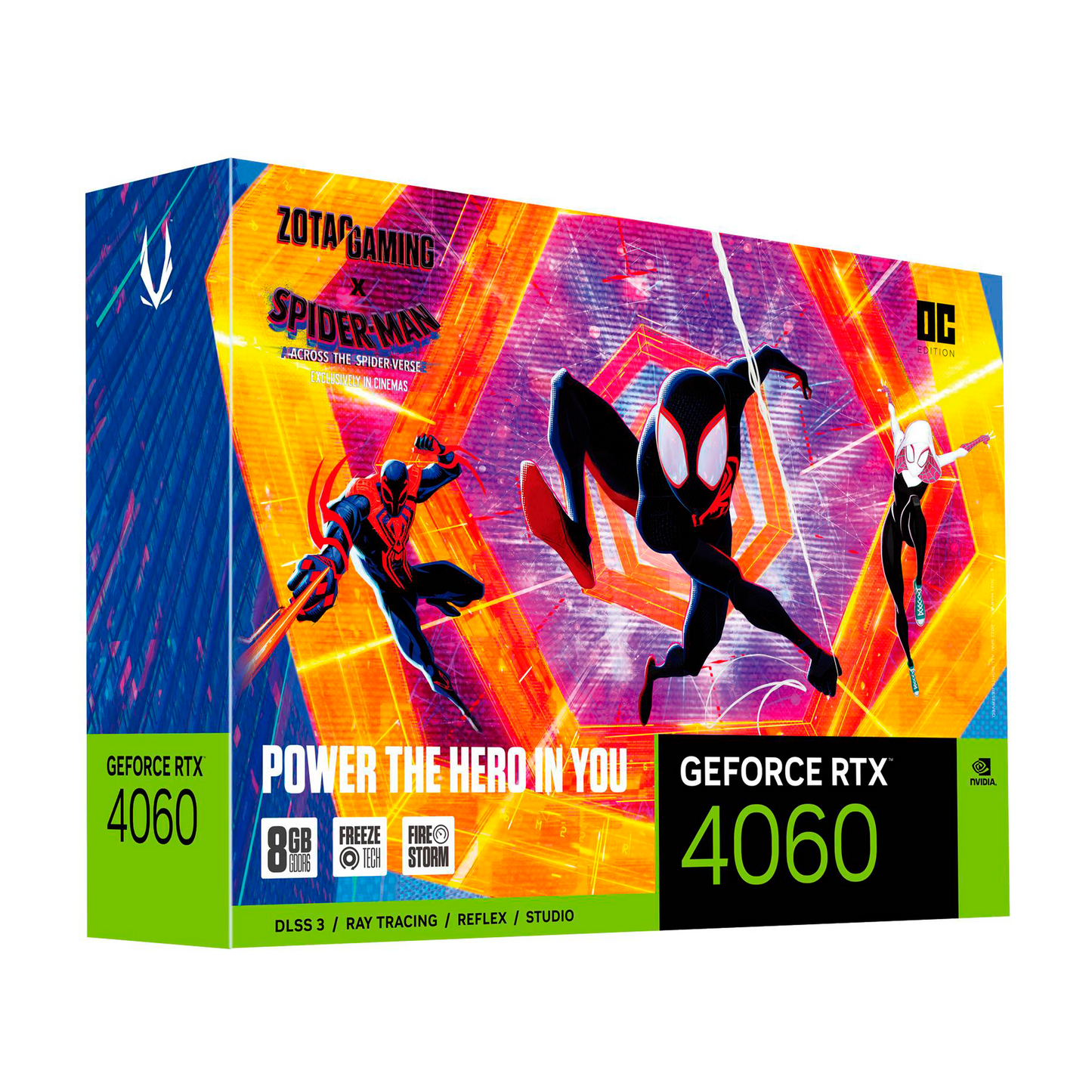 Placa de Video ZOTAC RTX 4060 Ti Gaming Spider-Man: Across The Spider-Verse 16GB GDDR6