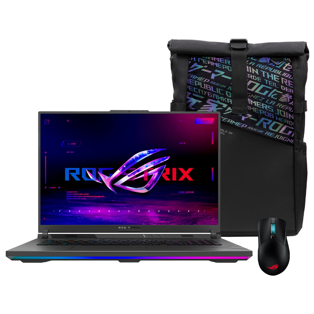 Notebook Asus ROG STRIX 18 G814JZR-N6121W Intel i9-14900HX RTX 4080 12GB 32GB RAM Mochila + Mouse de Regalo!
