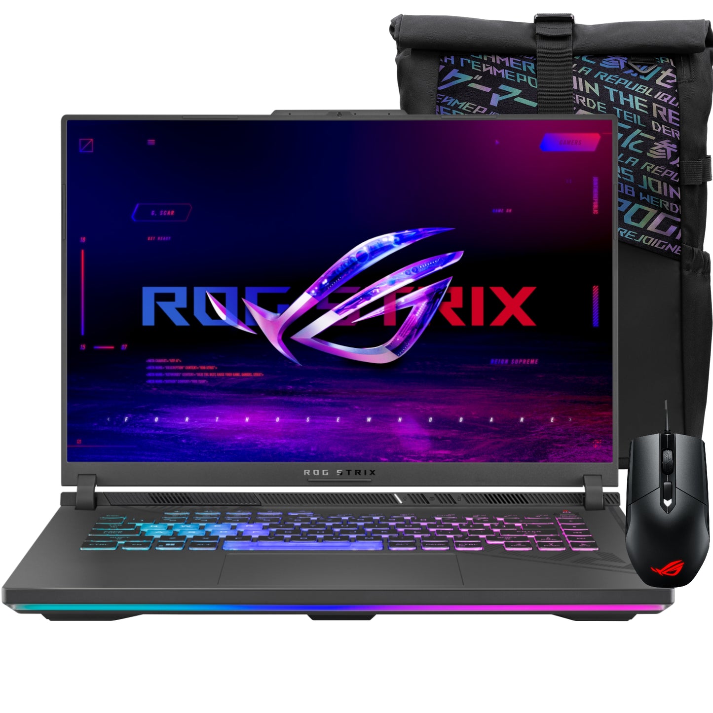 Notebook Asus ROG STRIX G16 G614JIR-N3054W Intel i9-14900HX RTX 4070 8GB Mochila + Mouse de Regalo!