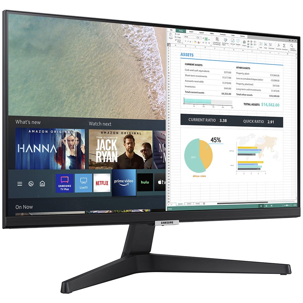 Monitor Samsung LS24AM506N 24" FHD IPS Smart 60Hz